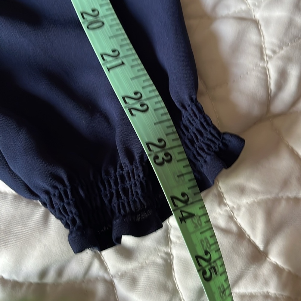 Suzy Shier Navy Blouse - Picture 9 of 9